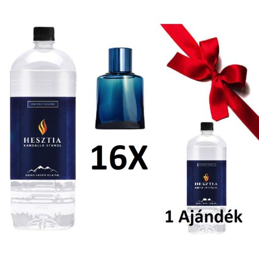 HESZTIA Bioetanol 1,0 L Havas kasmír - 15db + 1 Flakon Ajándék