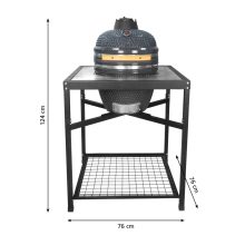 LANDMANN KAMADO Faszenes grill asztallal 45CM 18″ 