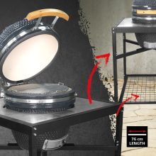 LANDMANN KAMADO Faszenes grill asztallal 45CM 18″ 