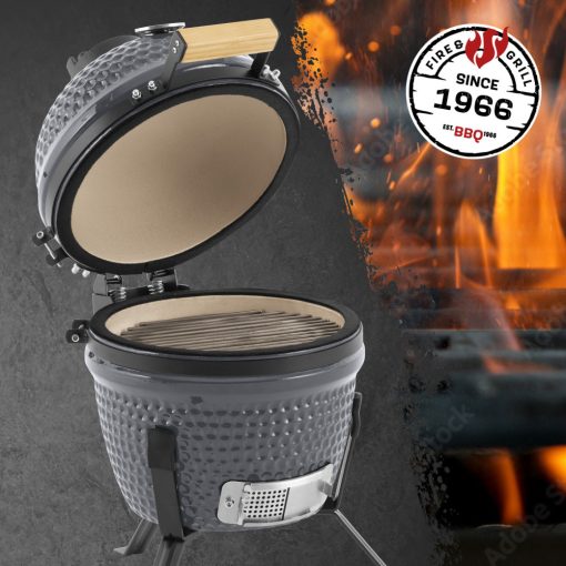 LANDMANN KAMADO GRILL FASZENES 32CM 12,6″ SZÜRKE 