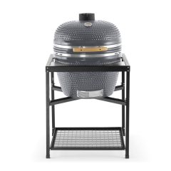   LANDMANN KAMADO GRILL FASZENES 66CM 26″ SZÜRKE + Ajándék Grillbrikett