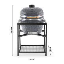 LANDMANN KAMADO GRILL FASZENES 66CM 26″ SZÜRKE 