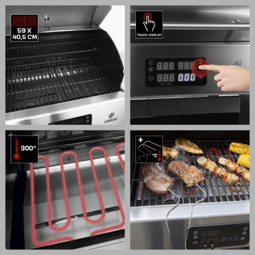 Elektromos grillkocsi EG-II-590 +ajándék prémium időjárásálló ponyvával