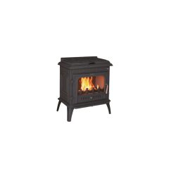   WENTOREX Bolzano WS-D 14 öntöttvas fatüzelésű kályha főzőlappal (14 kW / matt fekete)