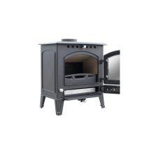 WENTOREX Novara WS-D öntöttvas fatüzelésű kályha (8 kW / matt fekete)