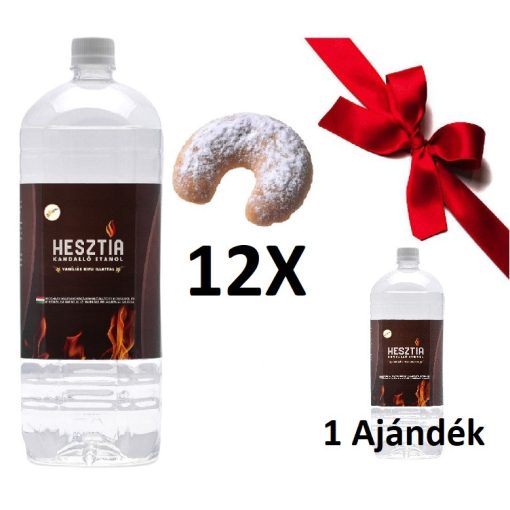 HESZTIA Bioetanol 1,9 L Vaníliás kifli - 11db + 1 Flakon Ajándék