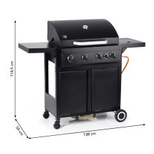 Gázgrill Rookie 4.1 szekrénnyel