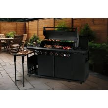 Landmann Gázgrill 6.1 Gázgrill-kocsi / Grillező Maxx-Zone-nal Fekete 
