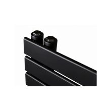 WENTOREX Asymmetric Electric 400 Watt elektromos törölközőszárító radiátor (fekete - 500 mm)