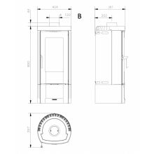 LA NORDICA CANDY 4.0 FATÜZELÉSŰ KÁLYHA