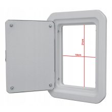 SZIGETELT KÉMÉNYAJTÓ 140x210 FEHÉR 