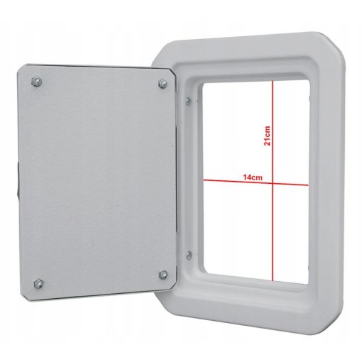 SZIGETELT KÉMÉNYAJTÓ 140x210 FEHÉR 