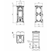 La Nordica EMILIANA fatüzelésű kályha (6,5 kW/fehér)