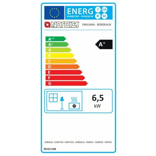 La Nordica EMILIANA fatüzelésű kályha (6,5 kW/fehér)