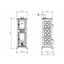 La Nordica GEMMA FORNO .16 CERAMICA fatüzelésű kályha (7,3 kW/bordo)