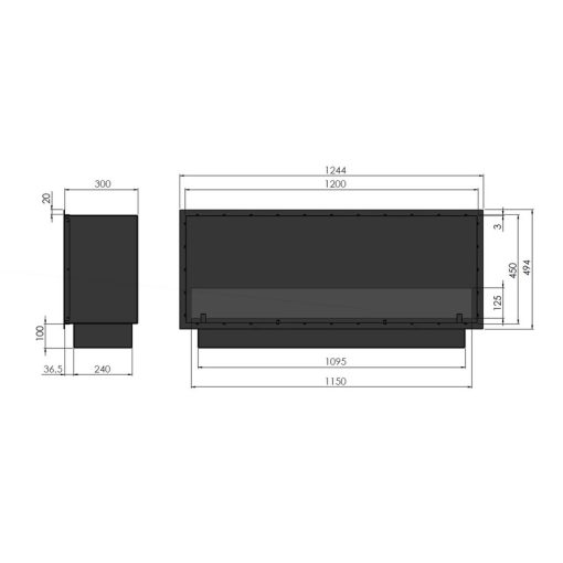 INFIRE INSIDE BLACK 1200