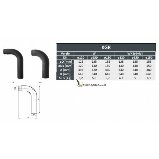KÁLYHA BEKÖTŐ KÖNYÖK TISZTÍTÓ NYÍLÁSSAL 150MM 90°
