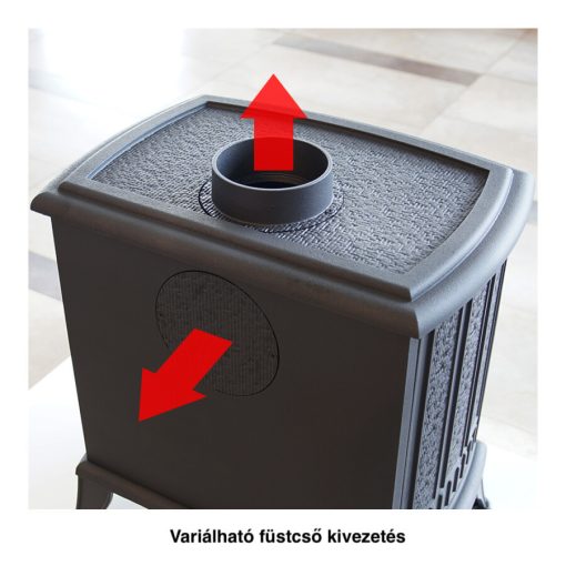 KRATKI KOZA K6 130 KÁLYHA TURBOFAN RENDSZERREL - Ajándék Hamuporszívóval