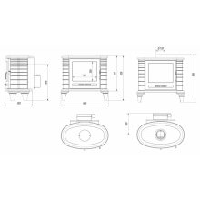 KRATKI KOZA K8 130 KÁLYHA TURBOFAN RENDSZERREL - Ajándék Hamuporszívóval