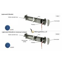KEREK LÉGBEVEZETŐ FŰTŐSZÁLLAL ÉS VISSZACSAPÓ SZELEPPEL 110MM SAVÁLLÓ SZELLŐZŐVEL