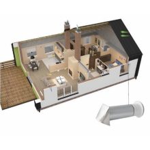 LÉGBEVEZETŐ VISSZACSAPÓ SZELEPPEL 110MM SAVÁLLÓ SZELLŐZŐVEL