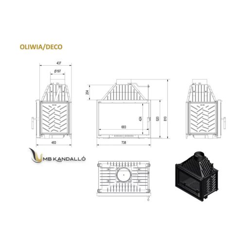 KRATKI OLIWIA DECO 200