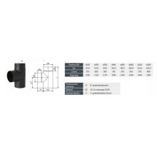 FÜSTCSŐ T-IDOM 150MM 90°