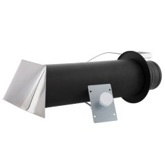   KANDALLÓ LÉGBEVEZETŐ FŰTŐSZÁLLAL, REJTETT TEKERŐGOMBOS PILLANGÓ SZELEPPEL 150/FEKETE